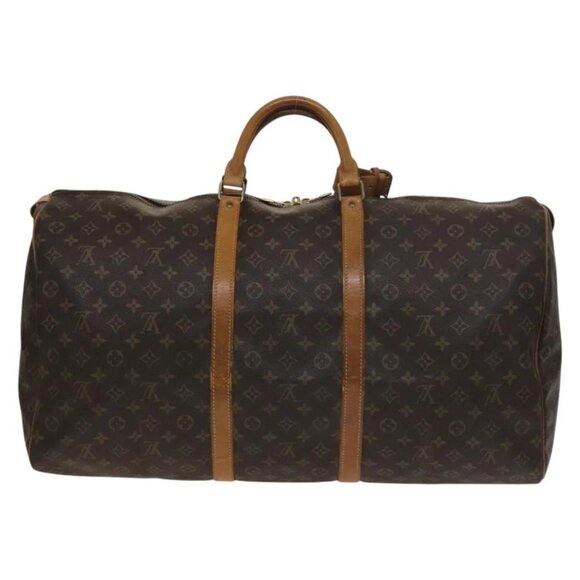 LOUIS VUITTON Monogram Keepall 60 Boston Bag M41422 LV Auth 134847 - Picture 2 of 16